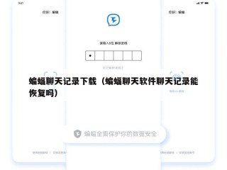 蝙蝠聊天记录下载（蝙蝠聊天软件聊天记录能恢复吗）