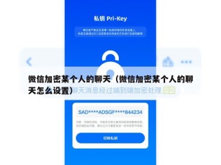 微信加密某个人的聊天（微信加密某个人的聊天怎么设置）
