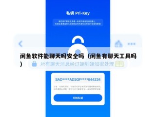 闲鱼软件能聊天吗安全吗（闲鱼有聊天工具吗）