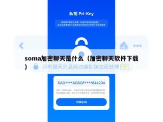 soma加密聊天是什么（加密聊天软件下载）