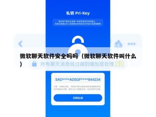 微软聊天软件安全吗吗（微软聊天软件叫什么）