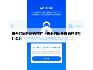 安全的国外聊天软件（安全的国外聊天软件叫什么）