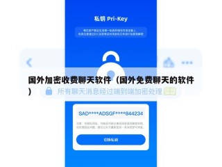 国外加密收费聊天软件（国外免费聊天的软件）