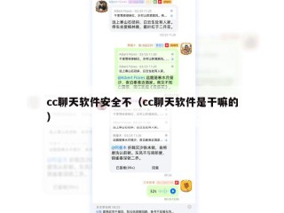 cc聊天软件安全不（cc聊天软件是干嘛的）