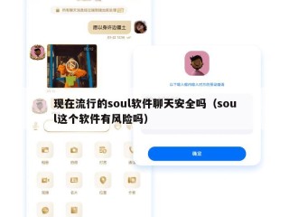 现在流行的soul软件聊天安全吗（soul这个软件有风险吗）