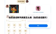 加密通话聊天截图怎么截（加密通话图片）