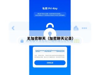 无加密聊天（加密聊天记录）