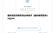 国外的软件聊天安全吗知乎（国外聊天软件enigma）