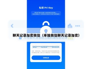 聊天记录加密微信（单独微信聊天记录加密）