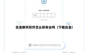 白金聊天软件怎么样安全吗（下载白金）