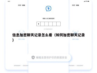 信息加密聊天记录怎么看（如何加密聊天记录）