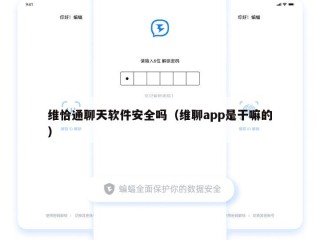 维恰通聊天软件安全吗（维聊app是干嘛的）