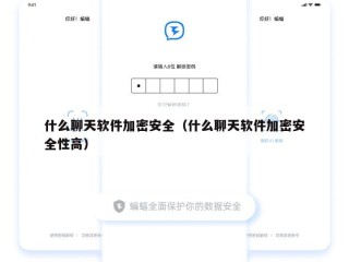 什么聊天软件加密安全（什么聊天软件加密安全性高）