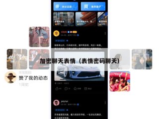 加密聊天表情（表情密码聊天）
