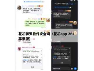花芯聊天软件安全吗（花芯app 262 苹果版）