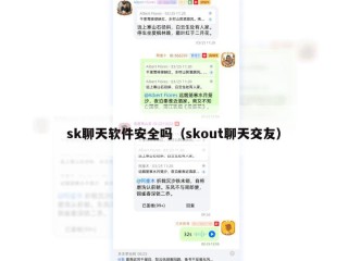sk聊天软件安全吗（skout聊天交友）