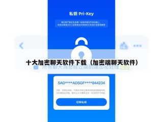 十大加密聊天软件下载（加密端聊天软件）