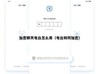 加密聊天电台怎么用（电台如何加密）