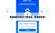 黑蝙蝠聊天原件下载安装（黑蝙蝠官网）