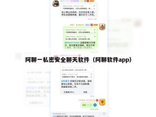阿聊一私密安全聊天软件（阿聊软件app）