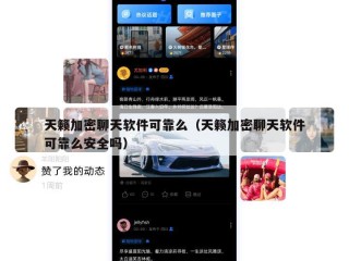 天籁加密聊天软件可靠么（天籁加密聊天软件可靠么安全吗）