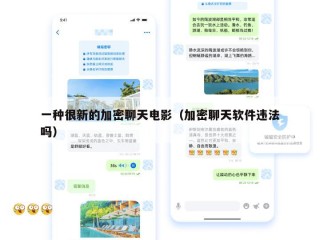 一种很新的加密聊天电影（加密聊天软件违法吗）