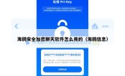 海鸥安全加密聊天软件怎么用的（海鸥信息）