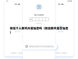 微信个人聊天内容加密吗（微信聊天是否加密）