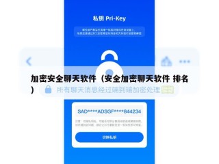 加密安全聊天软件（安全加密聊天软件 排名）
