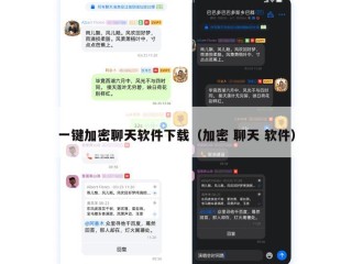 一键加密聊天软件下载（加密 聊天 软件）