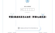 苹果6里通讯录怎么加密（苹果6p通讯录）