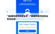 飞机聊天软件的安全性（飞机聊天软件的安全性怎么样）