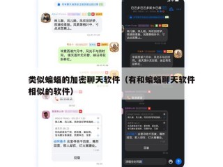 类似蝙蝠的加密聊天软件（有和蝙蝠聊天软件相似的软件）