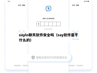 saylo聊天软件安全吗（say软件是干什么的）