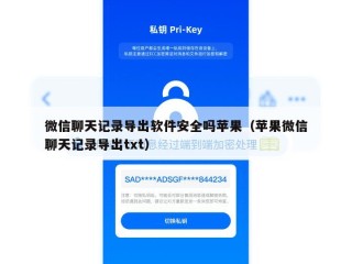 微信聊天记录导出软件安全吗苹果（苹果微信聊天记录导出txt）