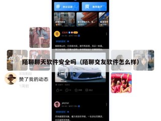 陌聊聊天软件安全吗（陌聊交友软件怎么样）