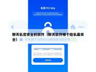 聊天私密安全的软件（聊天软件哪个隐私最安全）