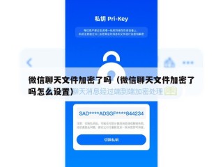 微信聊天文件加密了吗（微信聊天文件加密了吗怎么设置）