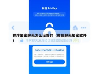 程序加密聊天怎么设置的（微信聊天加密软件）
