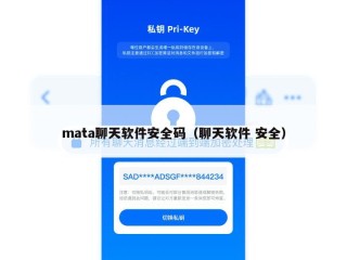 mata聊天软件安全码（聊天软件 安全）