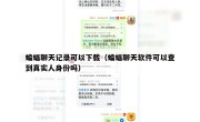 蝙蝠聊天记录可以下载（蝙蝠聊天软件可以查到真实人身份吗）