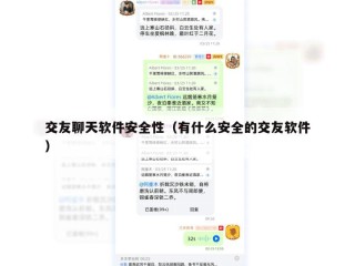 交友聊天软件安全性（有什么安全的交友软件）