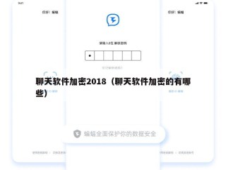聊天软件加密2018（聊天软件加密的有哪些）