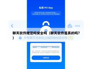 聊天软件规范吗安全吗（聊天软件是真的吗?）