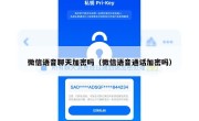 微信语音聊天加密吗（微信语音通话加密吗）