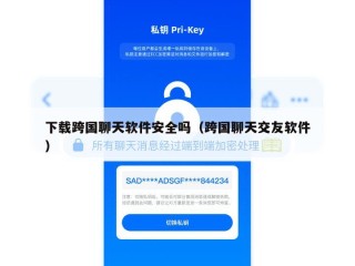 下载跨国聊天软件安全吗（跨国聊天交友软件）