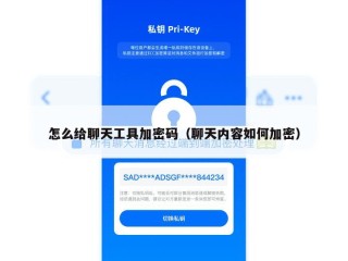 怎么给聊天工具加密码（聊天内容如何加密）