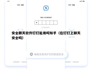 安全聊天软件钉钉能用吗知乎（在钉钉上聊天安全吗）
