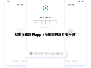 默密加密聊天app（加密聊天软件安全吗）