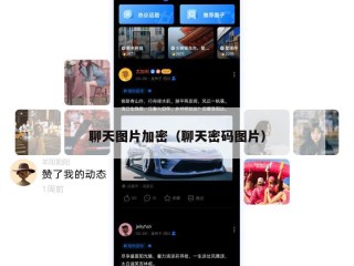聊天图片加密（聊天密码图片）
